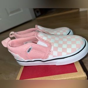 LIKE NEW TODDLER ASHER V VANS PINK SIZE 7